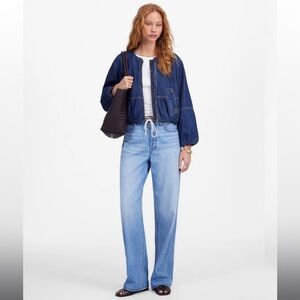 Madewell Low Slung Baggy Jeans in Airy Denim